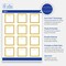 Avery Printable Square Business Cards, 2" x 2", Matte White, Pre-printed Metallic Gold Hanging Ornaments Design, Sure Feed Technology, Laser & Inkjet Compatible, 240 Total